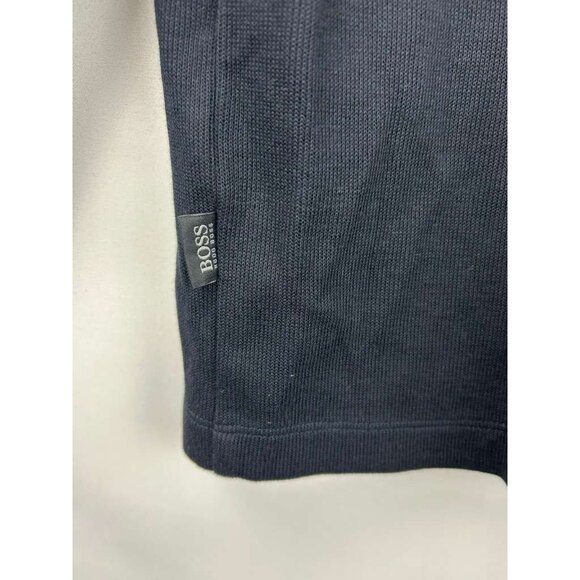 Boss Hugo Boss Men's Size XL 1/4 Zip Navy Blue Pullover Sweater Regular Fit - Picture 9 of 16